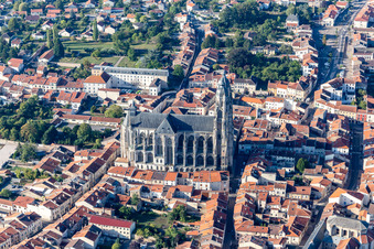 Church building of the cathedral of Basilique de Saint-Nicolas-de-Port in Saint-Nicolas-de-Port in Grand Est, France