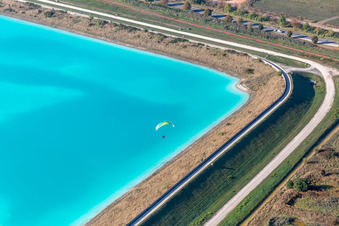 Oblique view of Salt pans in Rosières-aux-Salines in the state Meurthe et Moselle, France