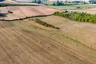 Aerial photograpy of Vigneulles in the state Meurthe et Moselle, France