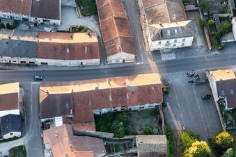 Aerial view of Birthplace of Joan of Arc / Maison Natale de Jeanne d'Arc in Domrémy-la-Pucelle in the state Vosges, France