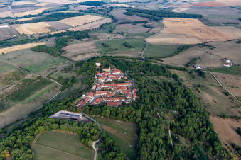 Aerial view of Vaudémont in the state Meurthe et Moselle, France