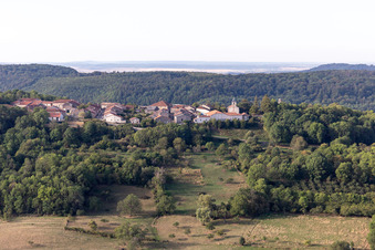 Aerial photograpy of Vaudémont in the state Meurthe et Moselle, France
