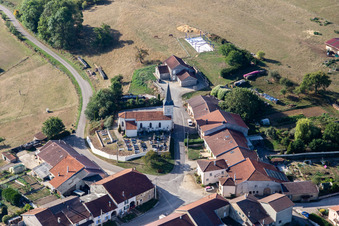 Aerial photograpy of Saint-Paul in the state Vosges, France