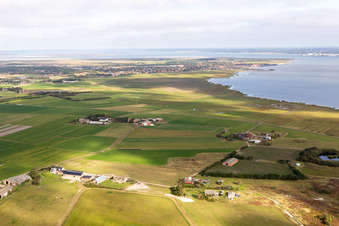 Aerial photograpy of Fanø in the state South Denmark, Denmark