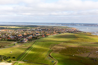 Fanø in the state South Denmark, Denmark from above