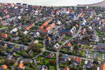 Fanø in the state South Denmark, Denmark seen from above