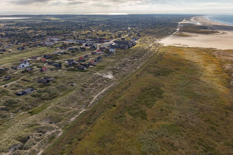 Fanø in the state South Denmark, Denmark from the drone perspective