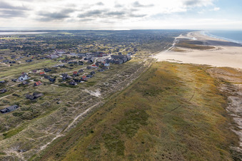 Fanø in the state South Denmark, Denmark from a drone