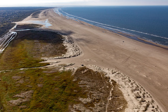 Aerial photograpy of Fanø in the state South Denmark, Denmark