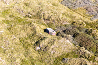 Bunker in the dunes in Fanø in the state South Denmark, Denmark