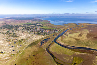 Drone recording of Fanø in the state South Denmark, Denmark