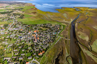 Fanø in the state South Denmark, Denmark seen from a drone