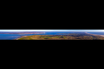 Panoramic perspective of the East of the north sea - Island in Fanoe in Syddanmark, Denmark