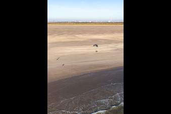 Fanoe Bath Beach in Fanø in the state South Denmark, Denmark