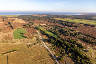 Wadden Sea National Park in Fanø in the state South Denmark, Denmark out of the air