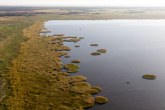 Wadden Sea National Park in Fanø in the state South Denmark, Denmark from above