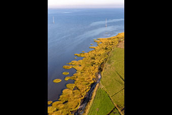 Wadden Sea National Park in Fanø in the state South Denmark, Denmark out of the air