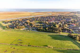 Drone recording of Fanø in the state South Denmark, Denmark