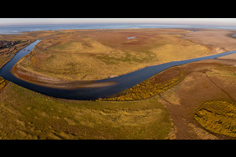 Aerial photograpy of Fanø in the state South Denmark, Denmark