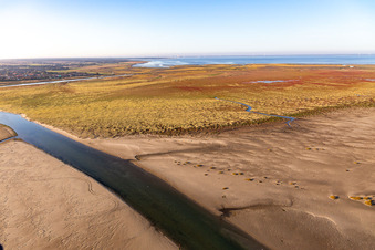 Fanø in the state South Denmark, Denmark from the drone perspective