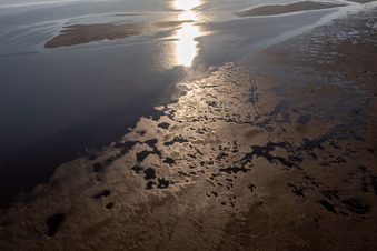 Fanø in the state South Denmark, Denmark seen from a drone