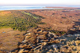 Wadden Sea National Park in Fanø in the state South Denmark, Denmark from above