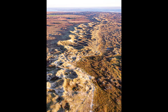 Wadden Sea National Park in Fanø in the state South Denmark, Denmark out of the air