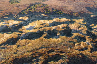Wadden Sea National Park in Fanø in the state South Denmark, Denmark from the plane
