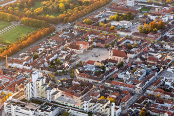 Church of the holy trinity at the market downtown in Ludwigsburg in the state Baden-Wurttemberg, Germany