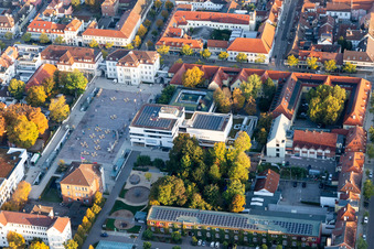 Town Hall Square, City Library in the district Ludwigsburg-Mitte in Ludwigsburg in the state Baden-Wuerttemberg, Germany