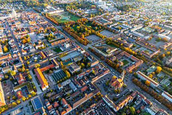 Ludwigsburg in the state Baden-Wuerttemberg, Germany out of the air