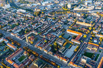 Ludwigsburg in the state Baden-Wuerttemberg, Germany seen from above