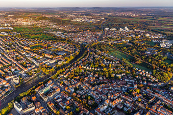 Ludwigsburg in the state Baden-Wuerttemberg, Germany viewn from the air