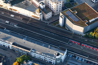 Train station parking garage in the district Ludwigsburg-Mitte in Ludwigsburg in the state Baden-Wuerttemberg, Germany