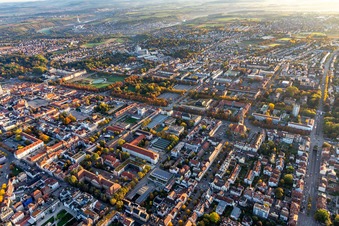 The city center in the downtown area between Solitudestreet and Schlossstreet in Ludwigsburg in the state Baden-Wurttemberg, Germany