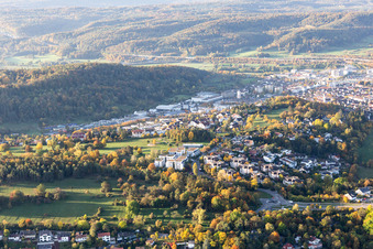 Aerial view of Leonberg in the state Baden-Wuerttemberg, Germany