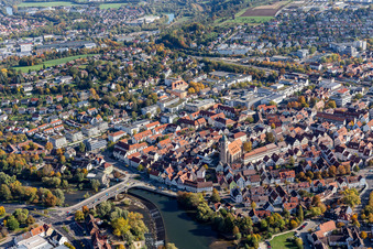 Nürtingen in the state Baden-Wuerttemberg, Germany out of the air