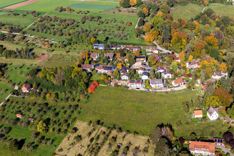 At Gallows Hill in Nürtingen in the state Baden-Wuerttemberg, Germany from above
