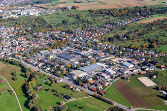 Industrial estate and company settlement with Birk KG in Nuertingen in the state Baden-Wurttemberg, Germany