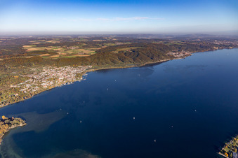 Village on the banks of the area of Lake of Constance in Ludwigshafen in the state Baden-Wurttemberg, Germany