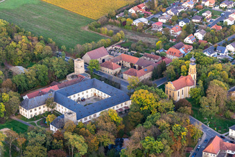 Count Schönborn's Palace Gaibach and Church of the Holy Trinity in the district Gaibach in Volkach in the state Bavaria, Germany