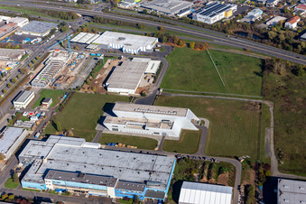 Aerial photograpy of Schweinfurt in the state Bavaria, Germany
