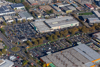 Aerial photograpy of Marktkauf in Schweinfurt in the state Bavaria, Germany