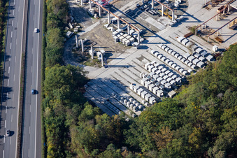 Kleihues concrete parts in Sennfeld in the state Bavaria, Germany