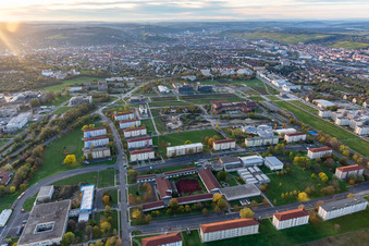 Campus Hubland North of the university Wuerzburg in the district Frauenland in Wuerzburg in the state Bavaria, Germany