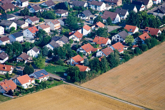 Klingbachstraße from the south in Steinweiler in the state Rhineland-Palatinate, Germany