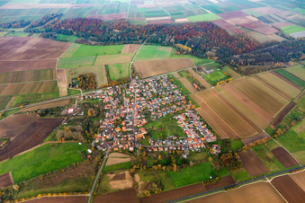 Village view from the south in Barbelroth in the state Rhineland-Palatinate, Germany