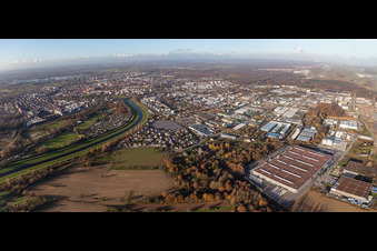 Company grounds and facilities of von Duvenbeck Rastatt, POLYTEC INDUSTRIELACKIERUNGEN GmbH & Co.KG and TI Automotive Technology Center GmbH in Rastatt in the state Baden-Wurttemberg, Germany