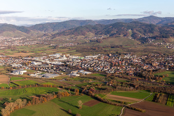 From the southwest in the district Weier in Ottersweier in the state Baden-Wuerttemberg, Germany
