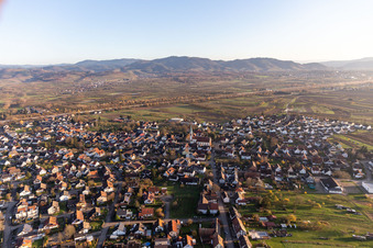 Town View of the streets and houses of the residential areas in Windschlaeg in the state Baden-Wurttemberg, Germany